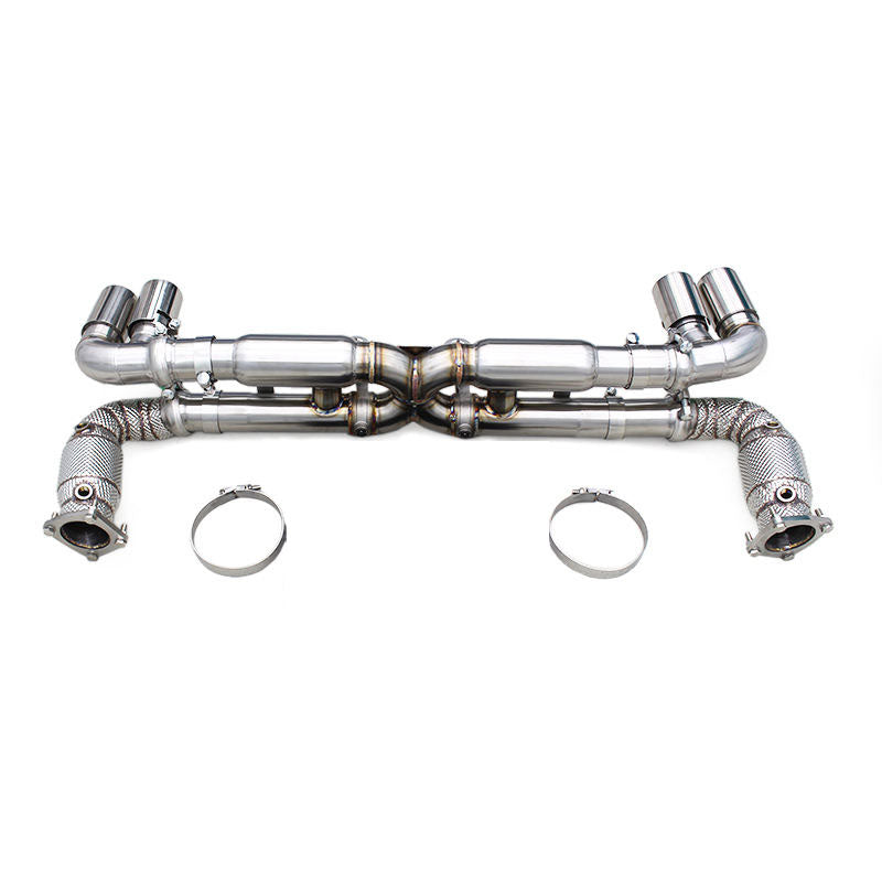 Porsche 911 997.1 Turbo Unleashed + Primary Pipes Exhaust System Dual Tip