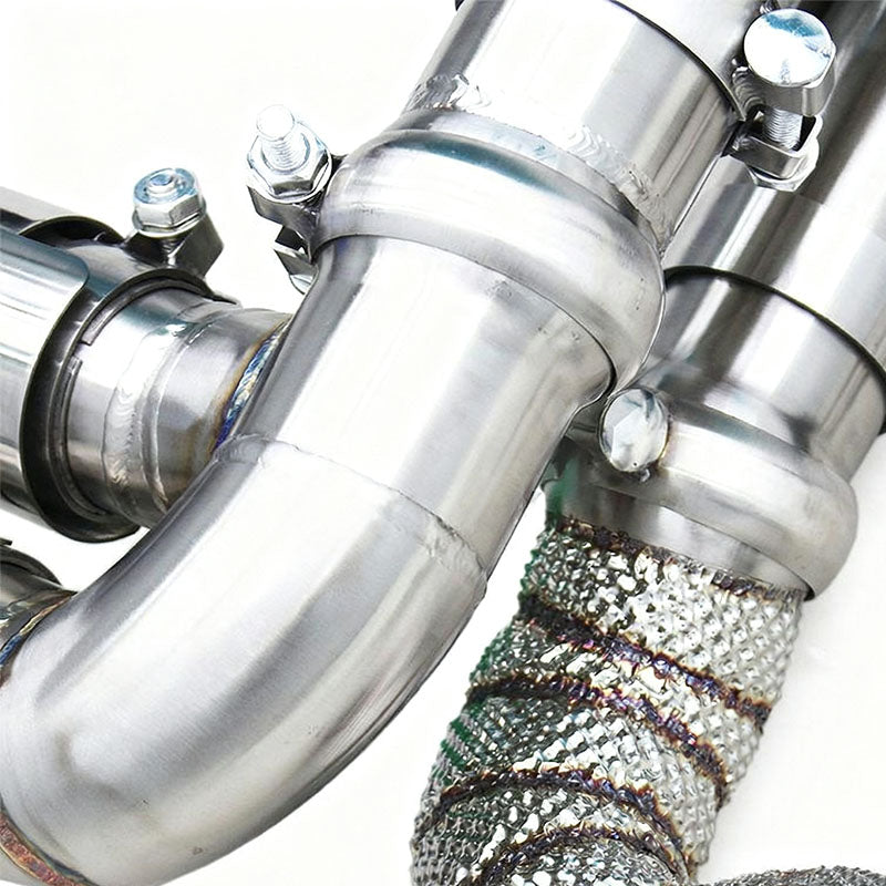 Porsche 911 997.1 Turbo Unleashed + Primary Pipes Exhaust System Dual Tip
