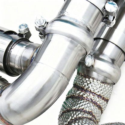 Porsche 911 997.1 Turbo Unleashed + Primary Pipes Exhaust System Dual Tip
