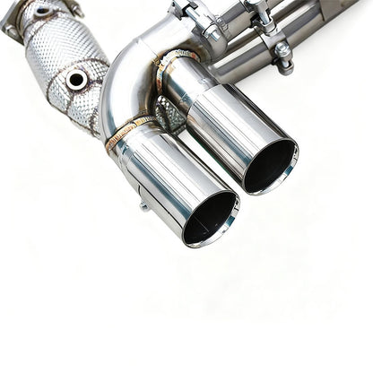 Porsche 911 997.1 Turbo Unleashed + Primary Pipes Exhaust System Dual Tip