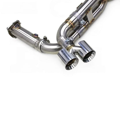 Porsche 911 997.1 Turbo Unleashed + Primary Pipes Exhaust System Dual Tip