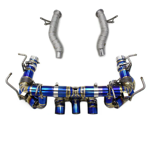 Ferrari 458 Control + Race Pipes 3 Tip Exhaust System